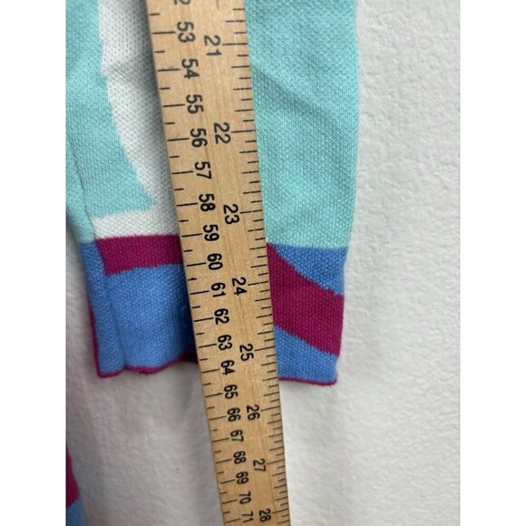 Soft Surroundings Color Burst Long Open Cardigan Size Medium Women’s Orange Red - Picture 6 of 9